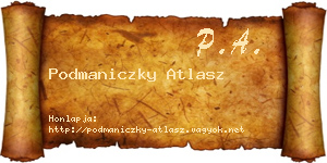 Podmaniczky Atlasz névjegykártya